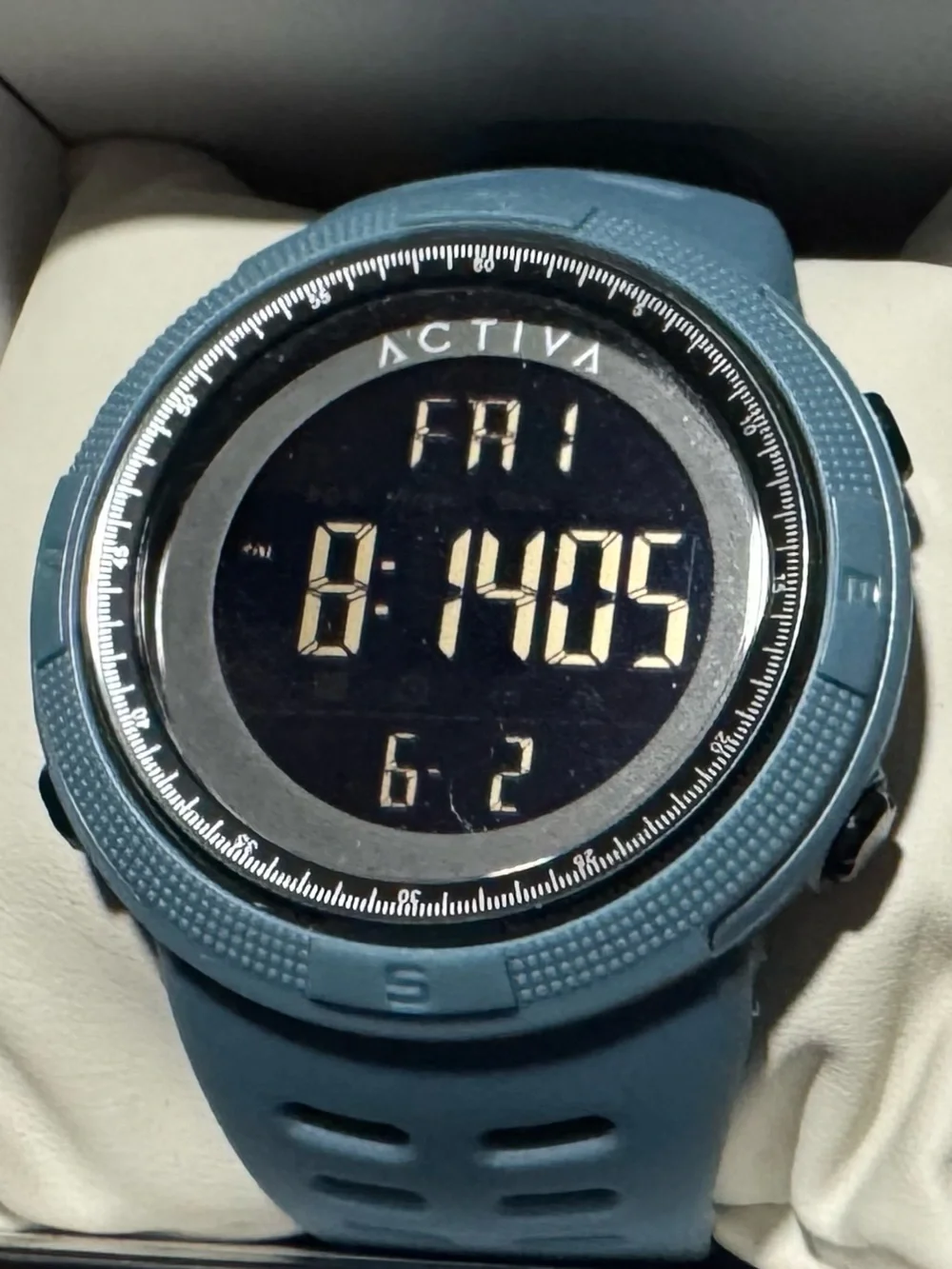 Activa X Invicta Digital Men's Watch - 50mm. Light Blue (ACW1915-002)
